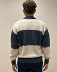 FW25 GALLIA CARDIGAN HOLDEN - BLU NOTTE / BEIGE