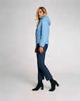 GIUBBOTTO SUNS AURELIA VELOUR DARK SKY - SUNS - Marcello Fontana Shop