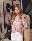 Camicia in twill fluido, rosa - PBBCANTICO