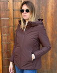 Giubbotto AURELIA Velour - Brown - SUNS