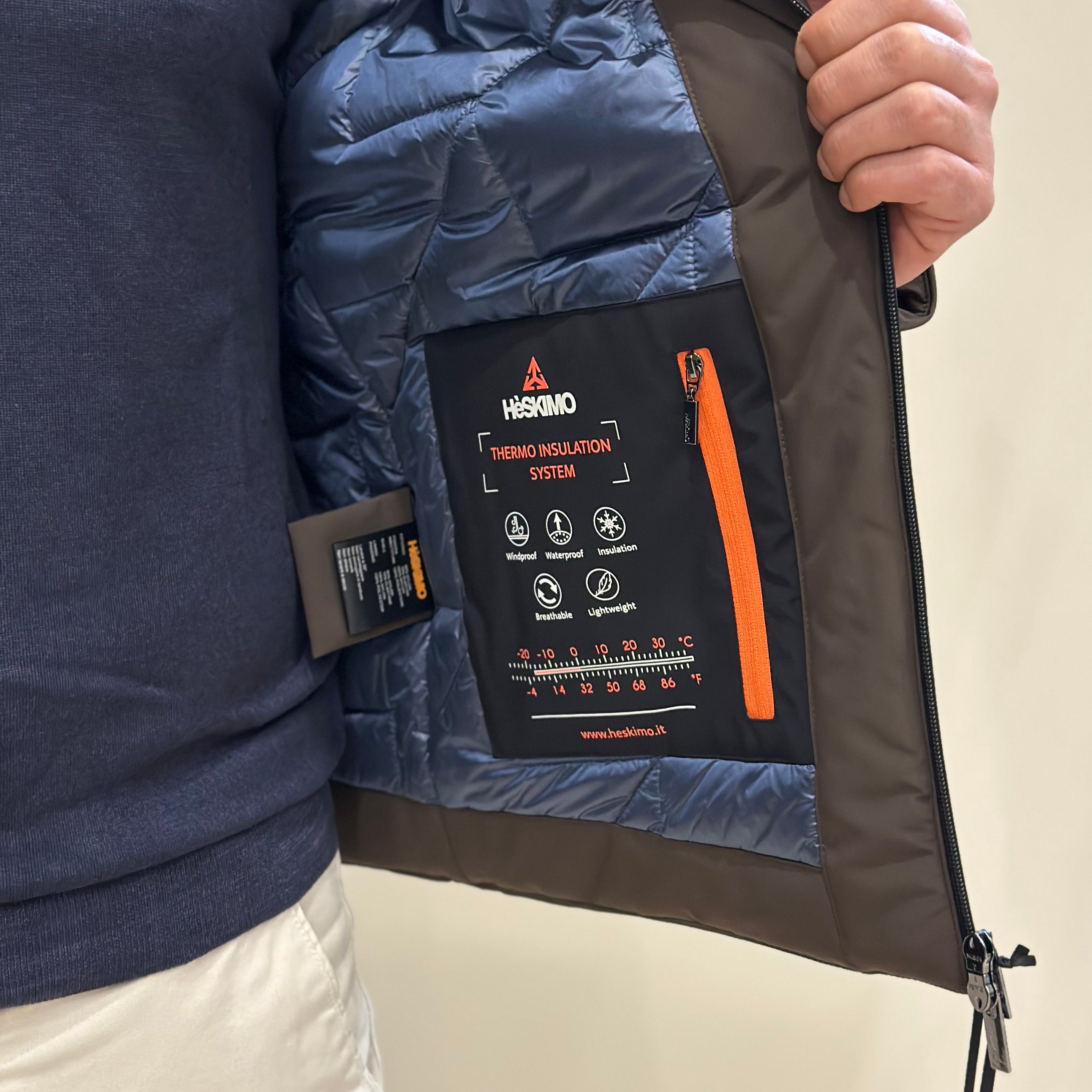 HESKIMO Giubbotto tecnico GS-TECH corto - MORO - Marcello Fontana Shop