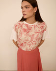 MEISIE T-SHIRT IN DOPPIO TESSUTO - COD.M02T31HBS