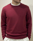 Girocollo 100% Cashmere bordeaux - Privati Firenze