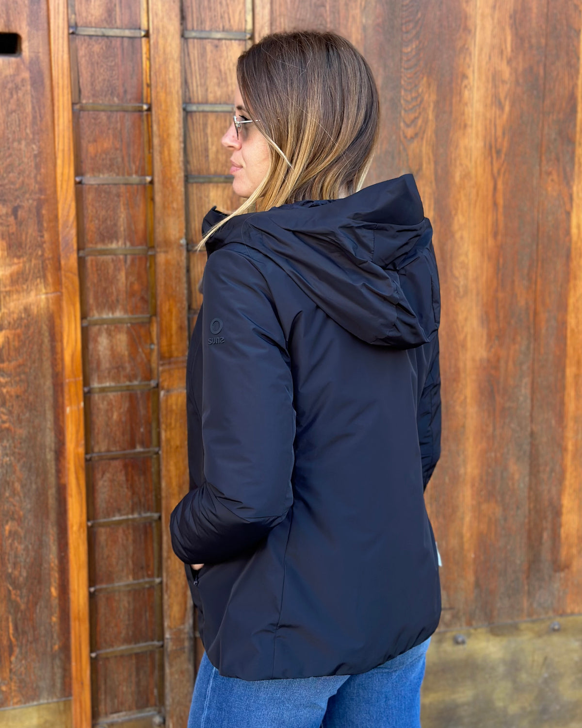 Giubbotto AURELIA Velour - Black - SUNS