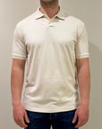 SUNS POLO FEDERICO LABEL IN PIQUET BEIGE
