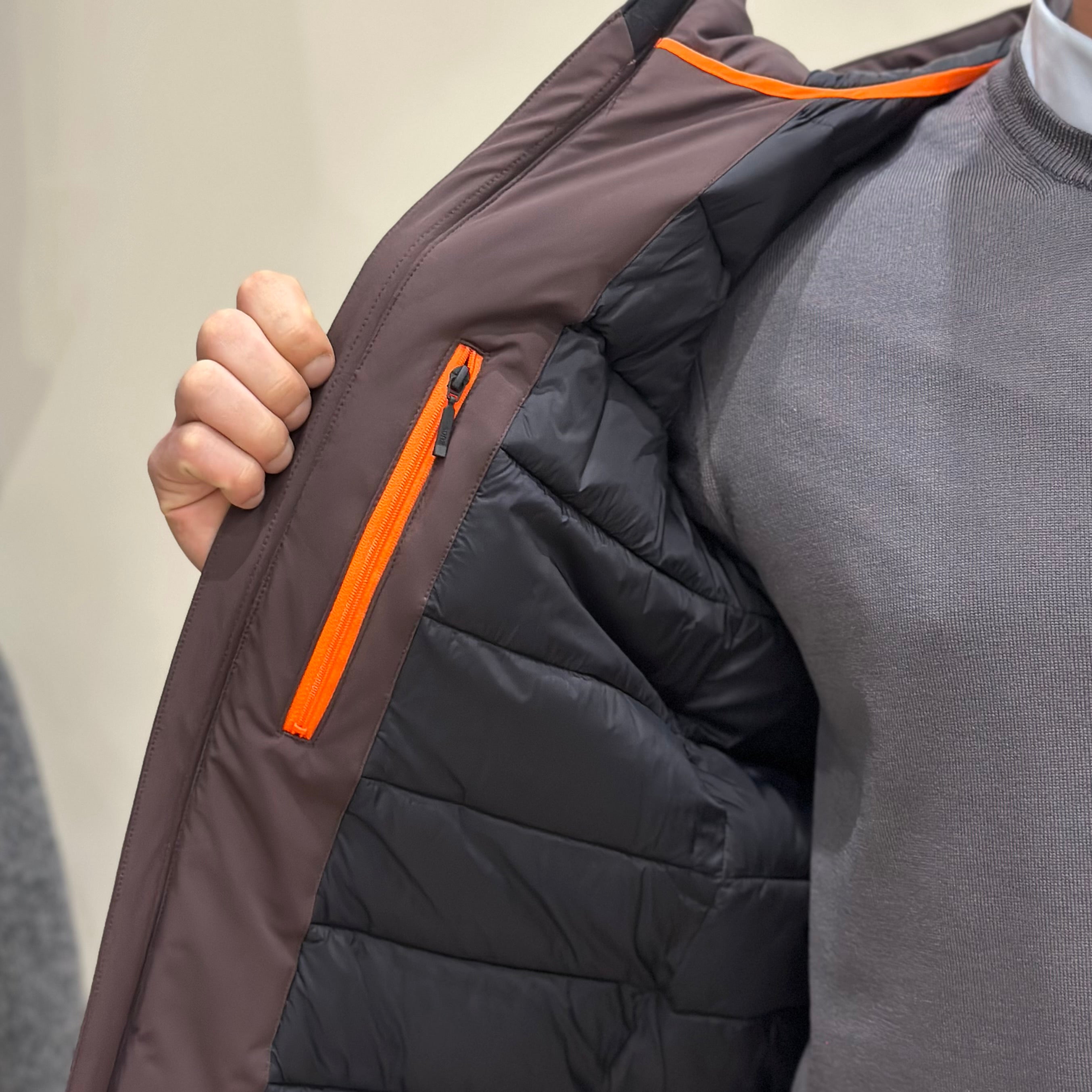 SUNS Giubbotto Uomo Nomentano Plus - DARK BROWN