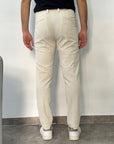 Entre Amis Pantalone in Velluto a costine tk america Capri - Antique White