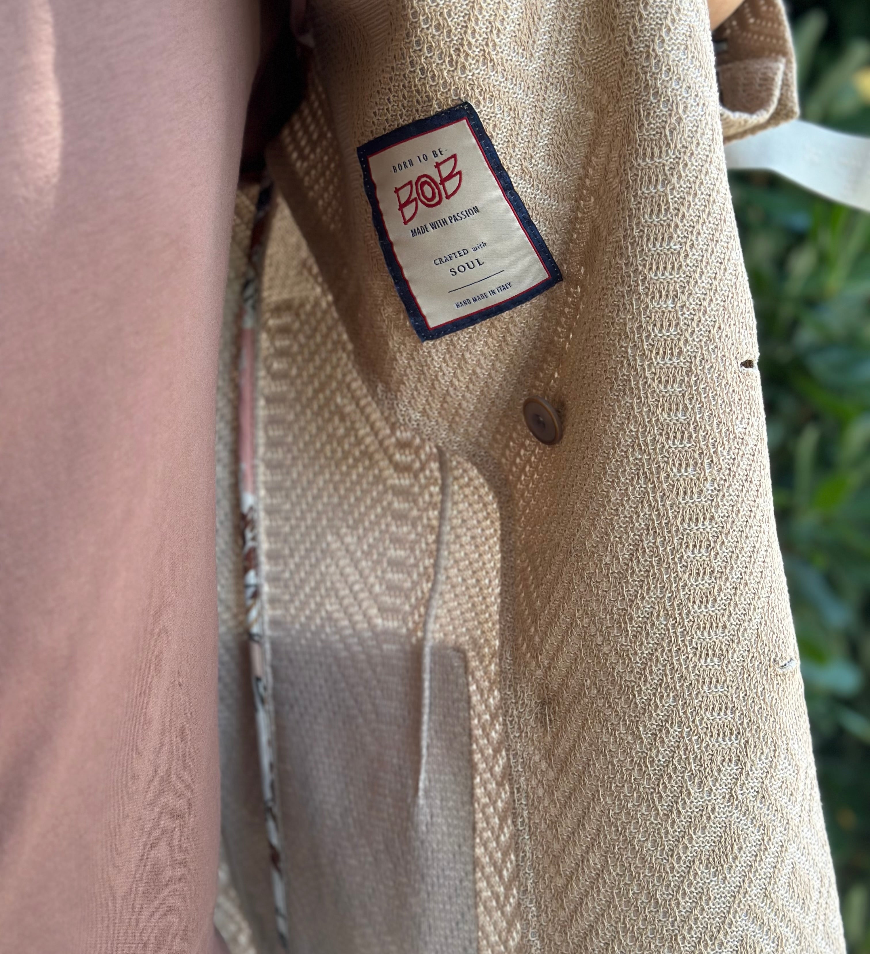 BOB GIACCA DOPPIOPETTO RASCHEL PROCESS - BEIGE