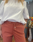 TELERIA ZED PANTALONE MONROE N5D RUGGINE
