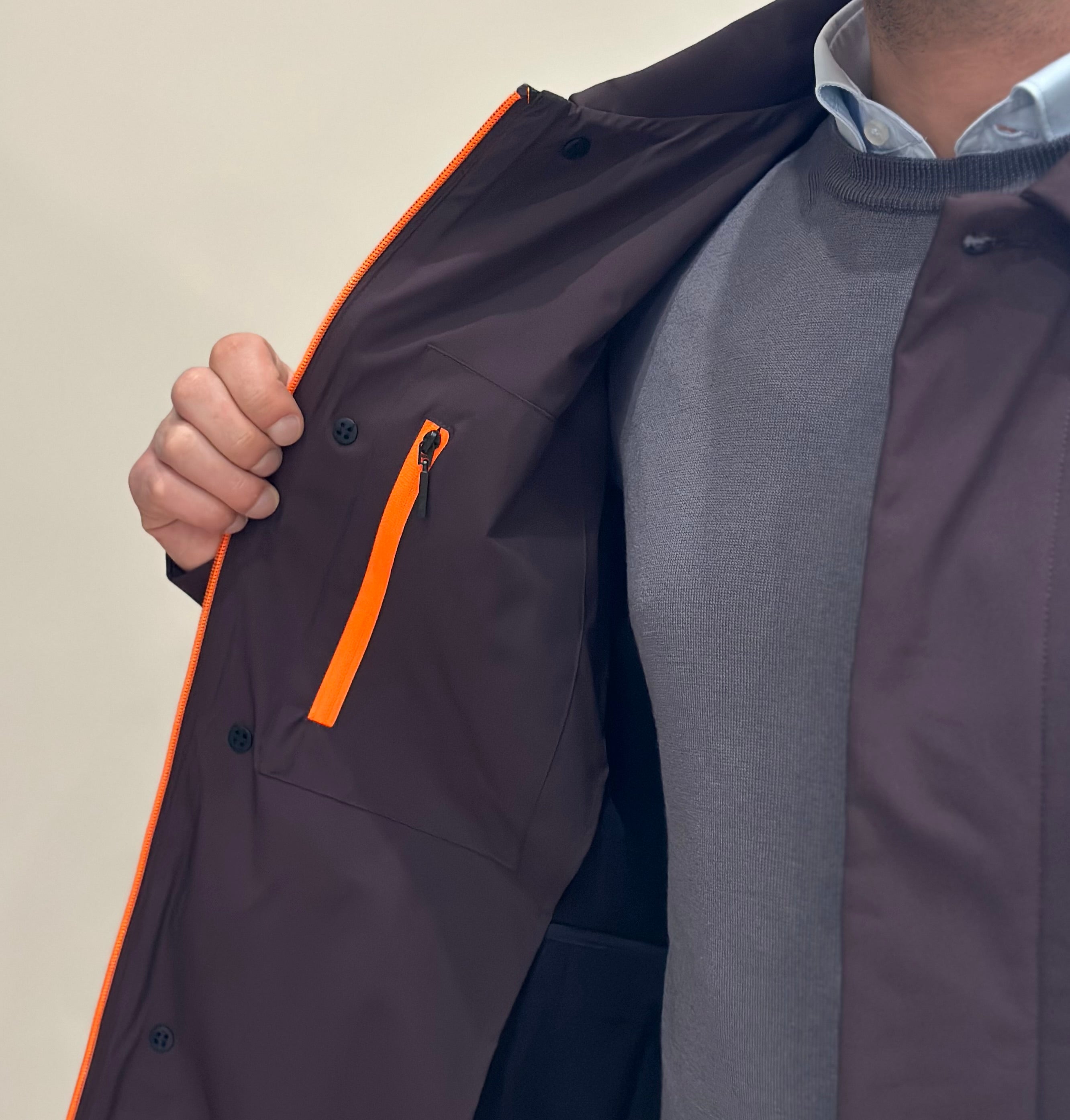 SUNS Trench Uomo Sala Micro - DARK BROWN