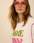 MEISIE T-SHIRT IN COTONE MORE AMOR - COD. M99T03WHT