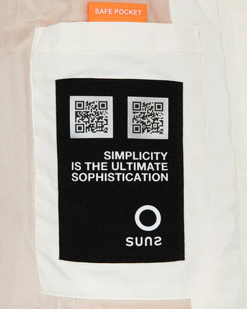 GIUBBOTTO SUNS AURELIA VELOUR OFF WHITE - SUNS - Marcello Fontana Shop