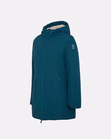 PARKA AURELIA LONG VELOUR PETROL - SUNS