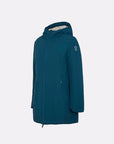 PARKA AURELIA LONG VELOUR PETROL - SUNS