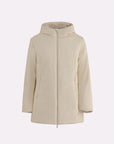 PARKA AURELIA LONG VELOUR OFF WHITE - SUNS