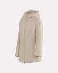 PARKA AURELIA LONG VELOUR OFF WHITE - SUNS