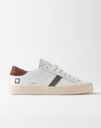 HILL LOW CALF WHITE-BORDEAUX - D.A.T.E. SNEAKERS