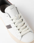 HILL LOW CALF WHITE-BORDEAUX - D.A.T.E. SNEAKERS