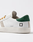HILL LOW CALF WHITE-GREEN - D.A.T.E. SNEAKERS