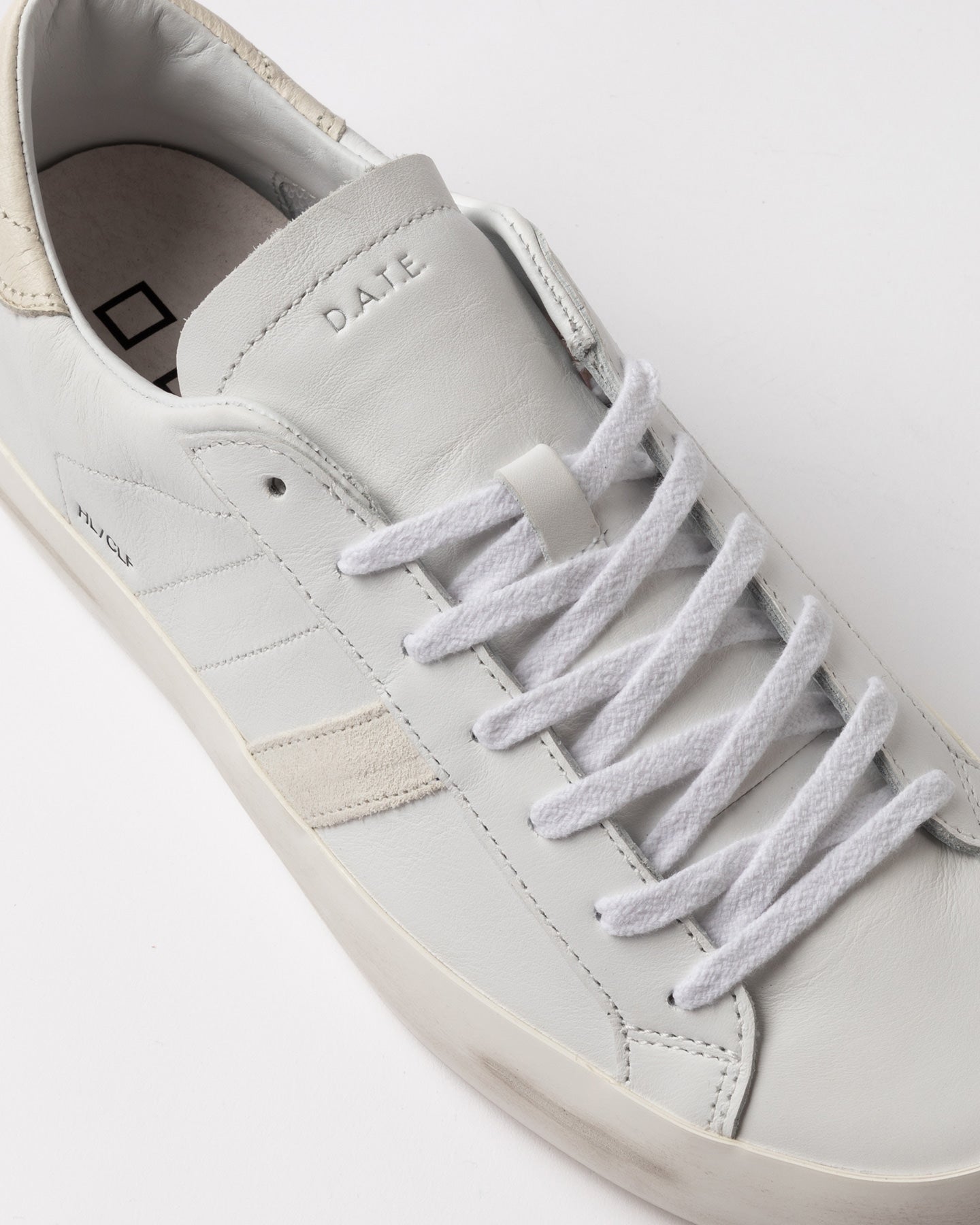 D.A.T.E. HILL LOW CALF WHITE-MILK - Marcello Fontana Shop