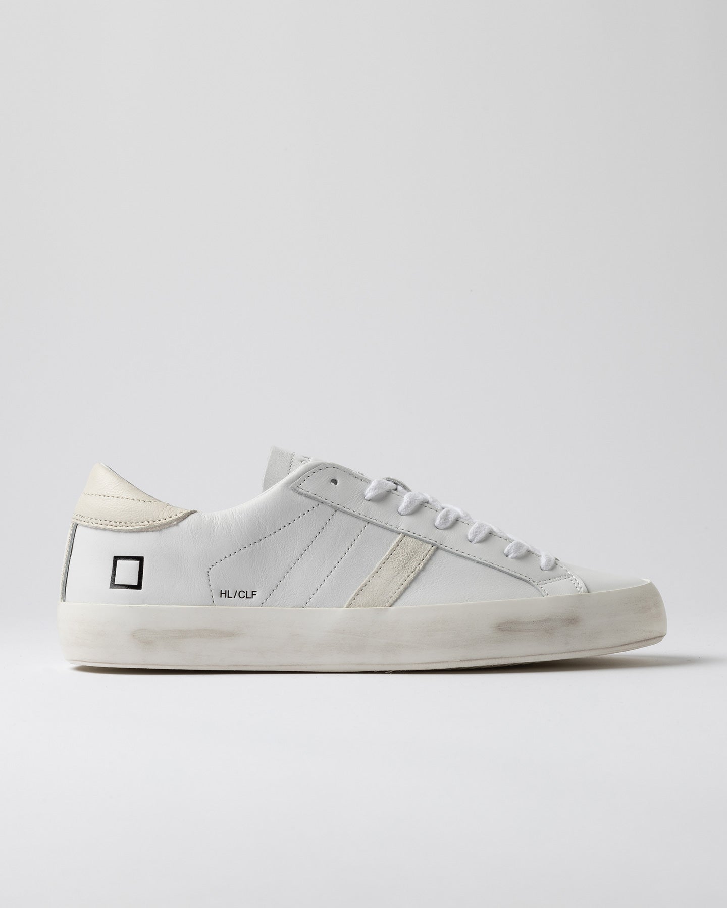 D.A.T.E. HILL LOW CALF WHITE-MILK - Marcello Fontana Shop