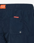 SUN68 SS24 SWIM PANT NAVY BLUE BIG LOGO