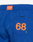 SUN68 SS24 SWIM PANT LOGO FLUO ROYAL