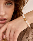 NALI' BRACCIALE PERLE NATURALI/ORO