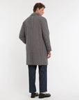 FW25 MANUEL RITZ CAPPOTTO DAMIER IN MISTO LANA BLU