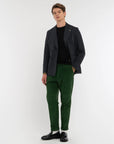 FW25 MANUEL RITZ GIACCA NUVOLA DOPPIOPETTO GESSATO MISTO LANA BLU