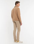 FW25 MANUEL RITZ GIUBBINO PANNO IN MISTO LANA BEIGE