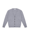 MANUEL RITZ CARDIGAN COSTA INGLESE LANA GRIGIO - Marcello Fontana Shop