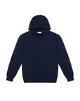 FW25 MANUEL RITZ MAGLIA CON CAPPUCCIO MISTO LANA BLU