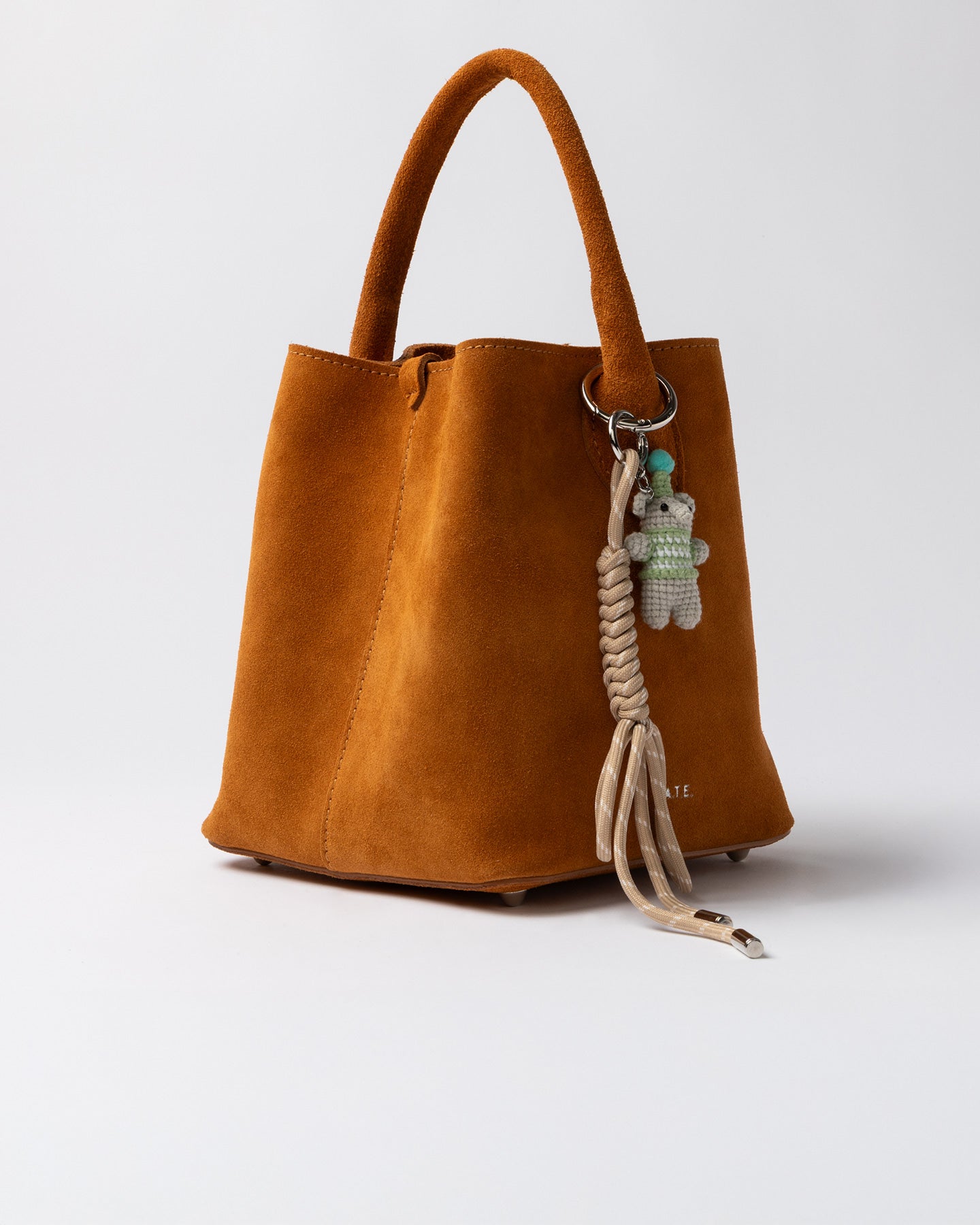 SS26 PANIERE BAG SUEDE BRICK - D.A.T.E. - Marcello Fontana Shop