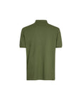 SUNS POLO FEDERICO LABEL IN PIQUET OLIVE
