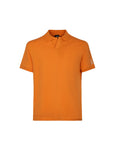 SUNS POLO FEDERICO LABEL IN PIQUET ORANGE
