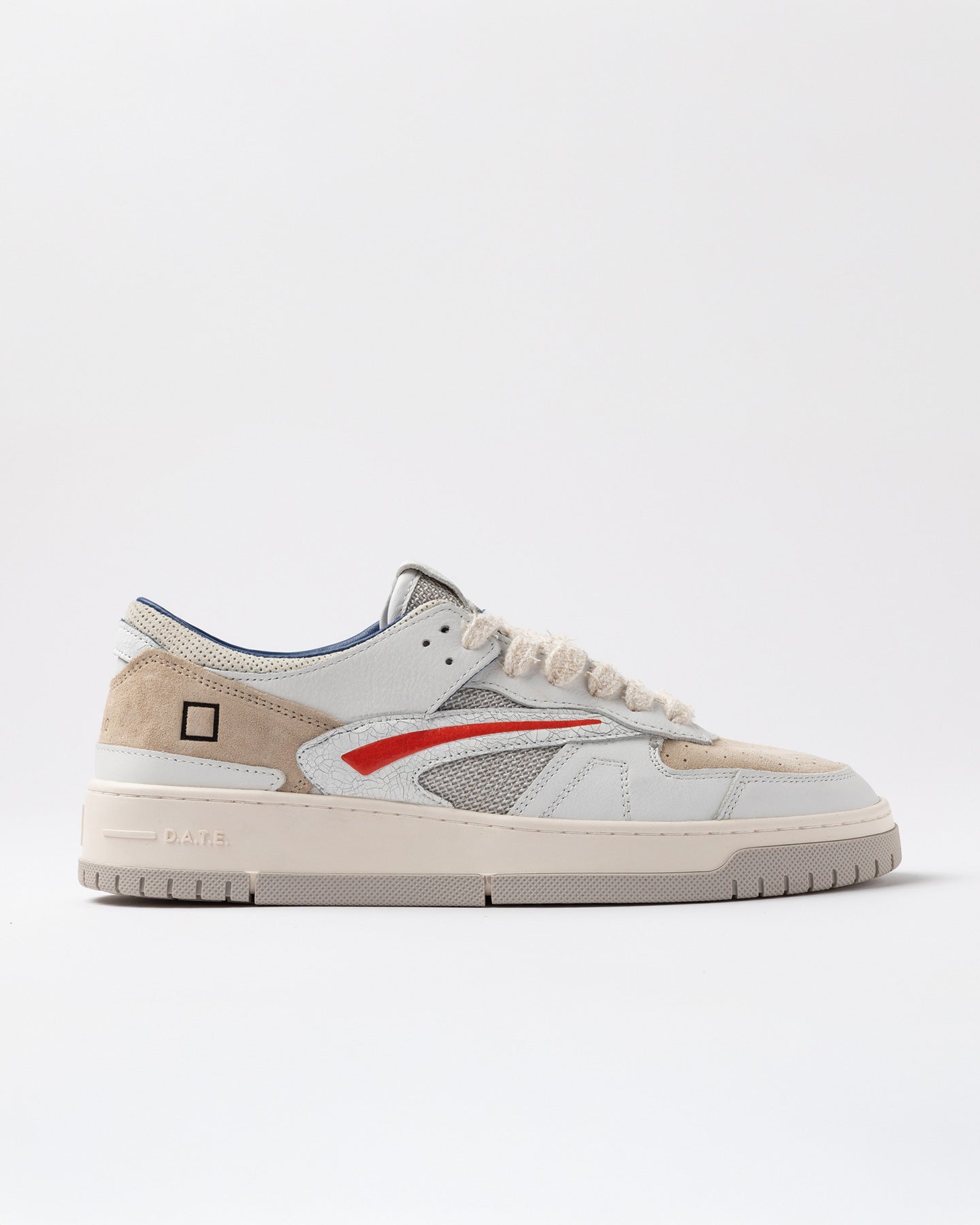 SS26 TORNEO POP WHITE-ORANGE - D.A.T.E. SNEAKERS - Marcello Fontana Shop