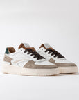 TORNEO PURE CALF WHITE-GREEN - D.A.T.E. SNEAKERS