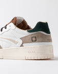 TORNEO PURE CALF WHITE-BROWN - D.A.T.E. SNEAKERS