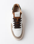 TORNEO PURE CALF WHITE-BROWN - D.A.T.E. SNEAKERS