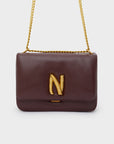 NALI' BORSA LIBRA SMALL PUFFY TRACOLLA BORDEAUX