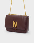 NALI' BORSA LIBRA SMALL PUFFY TRACOLLA BORDEAUX