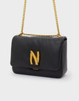 NALI' BORSA LIBRA SMALL PUFFY TRACOLLA NERA