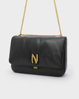 NALI' BORSA LIBRA PUFFY CON TRACOLLA NERA