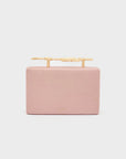Clutch Nora chiusura ramo rosa