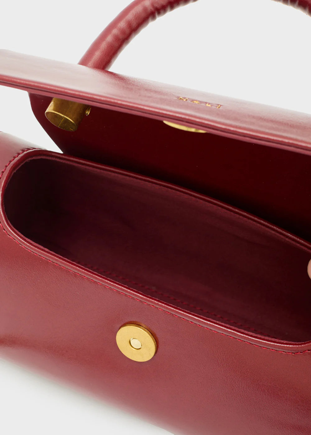 BORSA PHOEBE A MANO RIGIDA BORDEAUX - NALI' - Marcello Fontana Shop
