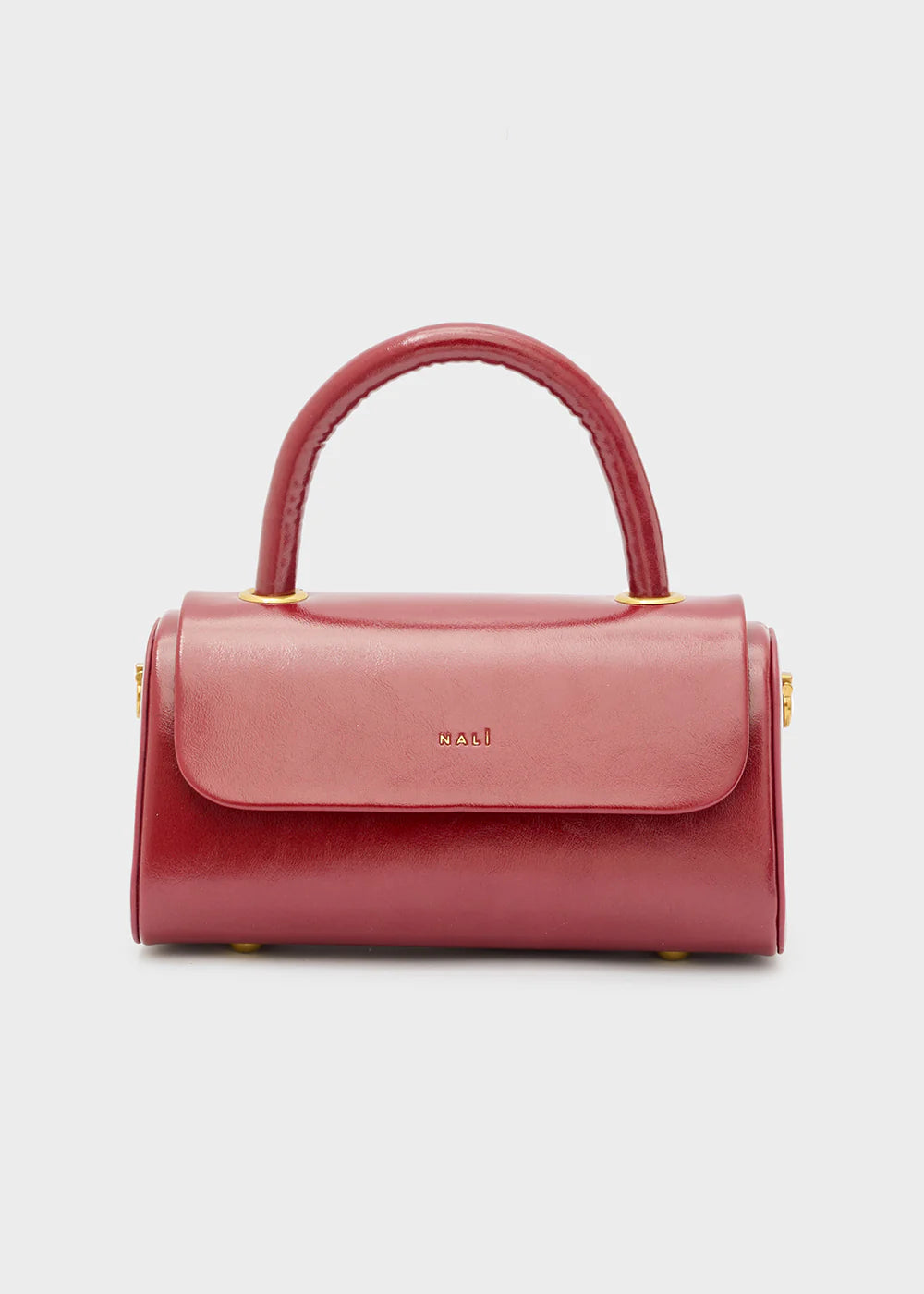 BORSA PHOEBE A MANO RIGIDA BORDEAUX - NALI' - Marcello Fontana Shop