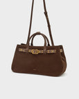 BORSA DAKOTA A MANO+TRACOLLA - MARRONE - NALI'