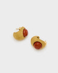 ORECCHINI VINTAGE CON PIETRA - ROSSO - NALI'
