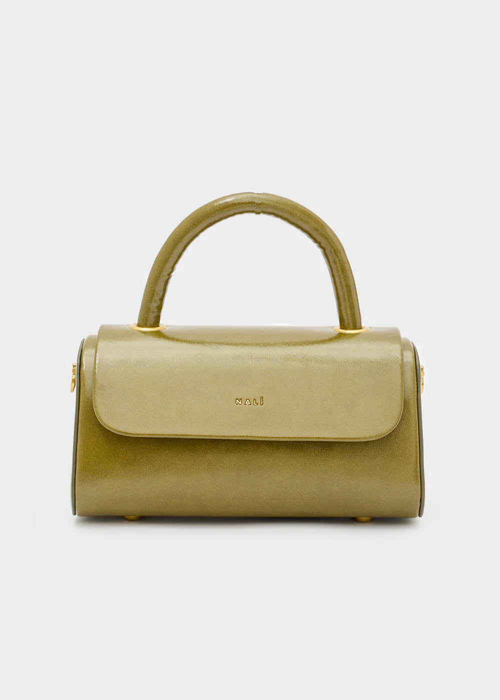 BORSA PHOEBE A MANO RIGIDA VERDE- NALI' - Marcello Fontana Shop